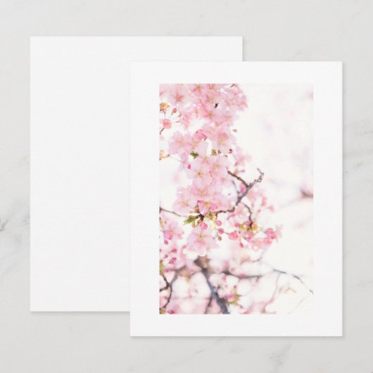 KAART FLATINVITATIE: KERRY BLOSSOM BRANCH (Voorkant / Achterkant)