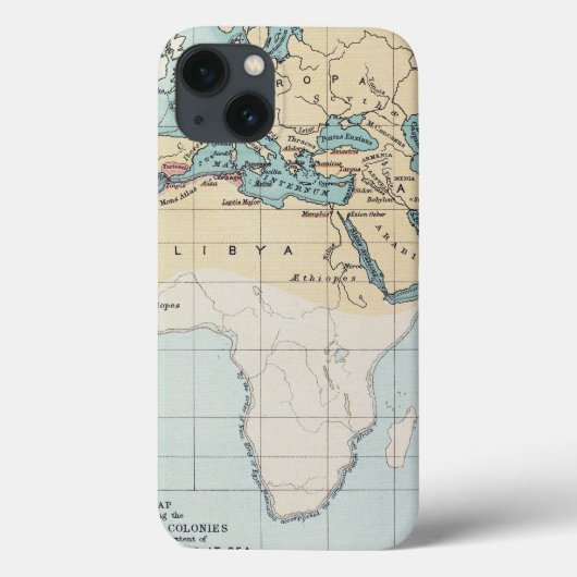 KAART: FOENICIAN EMPIRE Case-Mate iPhone CASE (Achterkant)