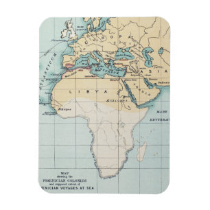 KAART: FOENICIAN EMPIRE MAGNEET