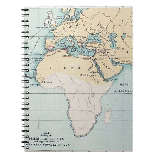 KAART: FOENICIAN EMPIRE NOTITIEBOEK (Voorkant)