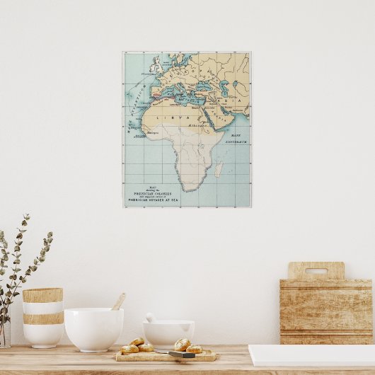 KAART: FOENICIAN EMPIRE POSTER (Keuken)