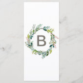 Kaart Foliage Dinner Menu (Achterkant)