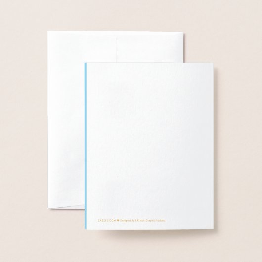 Kaart folie - Grafische structuur met ster (Met envelop)