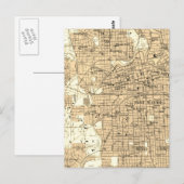  kaart Fort Wayne Indiana (Voorkant / Achterkant)