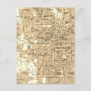  kaart Fort Wayne Indiana