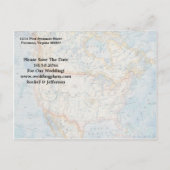 kaart foto bruiloft bewaart de datum (Achterkant)