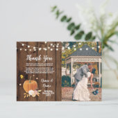 Kaart Foto Pompoen Lichten Hout (Staand voorkant)