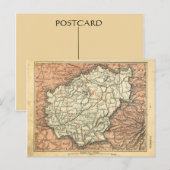 kaart France Correze (Voorkant / Achterkant)