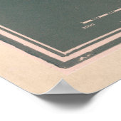  kaart Frankfurt Duitsland (1844) Poster (Hoek)