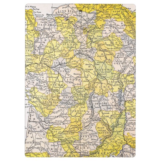 KAART: FRANKRIJK KLEMBORD (Achterkant)