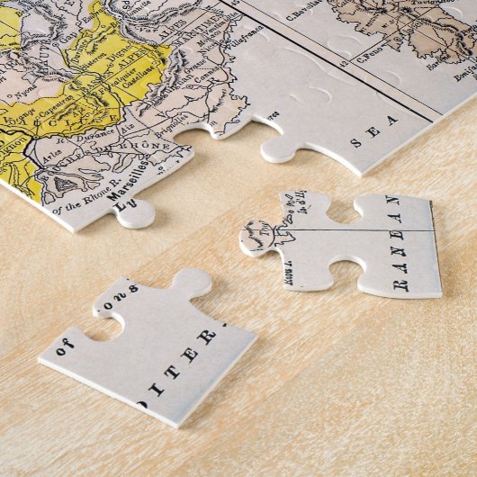 KAART: FRANKRIJK LEGPUZZEL (Zijkant)