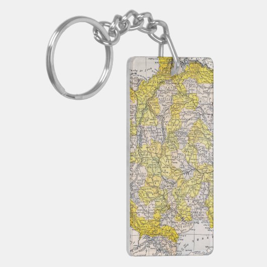 KAART: FRANKRIJK SLEUTELHANGER (Voorkant Links)