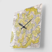 KAART: FRANKRIJK VIERKANTE KLOK (Hoek)