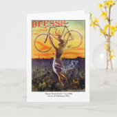 Kaart: Franse fietskunst Kaart (Gele Bloem)