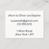 Kaart Funny Calling Card Contactkaartje (Achterkant)