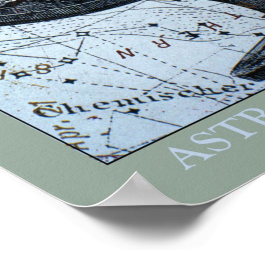 Kaart Galileo en Compass Poster (Hoek)