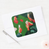 Kaart Game 1988 Vierkante Sticker (Envelop)