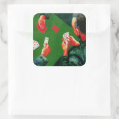 Kaart Game 1988 Vierkante Sticker (Tas)