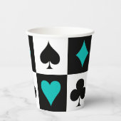 Kaart game-artikelen papieren bekers (Voorkant)