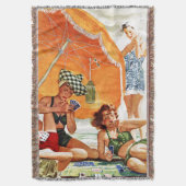 Kaart Game op de strand van Alex Ross Deken (Voorkant Verticaal)