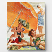 Kaart Game op de strand van Alex Ross Fotoplaat (Voorkant)