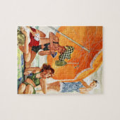 Kaart Game op de strand van Alex Ross Legpuzzel (Horizontaal)