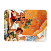 Kaart Game op de strand van Alex Ross Magneet (Horizontaal)