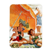 Kaart Game op de strand van Alex Ross Magneet (Verticaal)