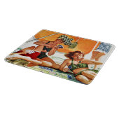 Kaart Game op de strand van Alex Ross Snijplank (Hoek)