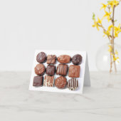 Kaart geassorteerde chocolade (Gele Bloem)