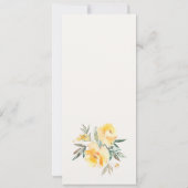 Kaart Geel Waterverf Roos Bloedbad (Achterkant)