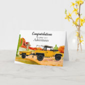 Kaart gefeliciteerd met pensionering (Gele Bloem)