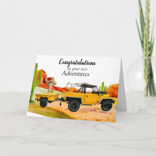 Kaart gefeliciteerd met pensionering