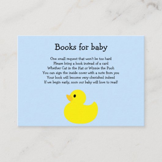 Kaart gele Duck Baby Book Enclosure (Voorkant)