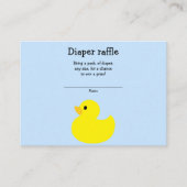 Kaart gele Duck Diaper Raffle Enclosure (Voorkant)