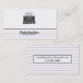 Kaart Gelijnde papieren index Visitekaartje (Voorkant / Achterkant)