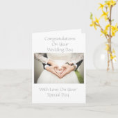 Kaart gepersonaliseerd huwelijk (Gele Bloem)