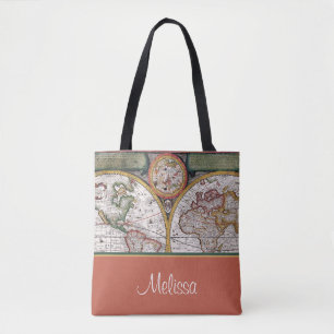  kaart   Gepersonaliseerd Tote Bag