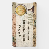  kaart Geschiedenis Leraar Klaslokaal Welkom Spandoek (Verticaal)