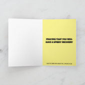 KAART GET WELL CHRISTIAN TROPICAL GREETING CARDS (Binnen)