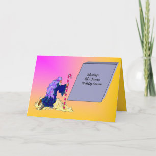 Kaart gevouwen feestdag: Kerstmis in Shepherd