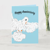 Kaart gevouwen: Jubileum Wenskaart Dove (Voorkant)