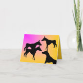 Kaart gevouwen noot : Doberman (Voorkant)