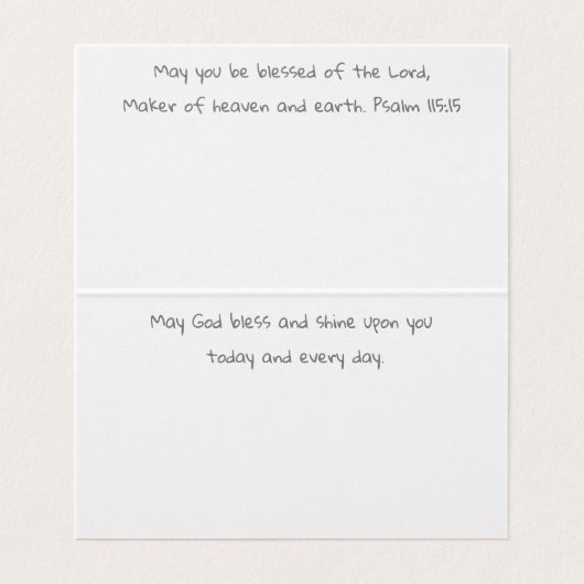 Kaart Gezegend Paard door Sherry Jarvis (Binnenkant ongevouwen)