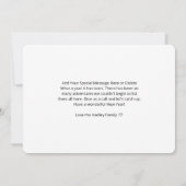 Kaart gezinfotocollage nieuwe jaren (Achterkant)