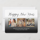 Kaart gezinfotocollage nieuwe jaren (Voorkant)
