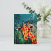 Kaart Giraffe 2 Briefkaart (Staand voorkant)