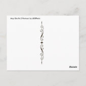 Kaart Giraffe 2 Briefkaart (Achterkant)