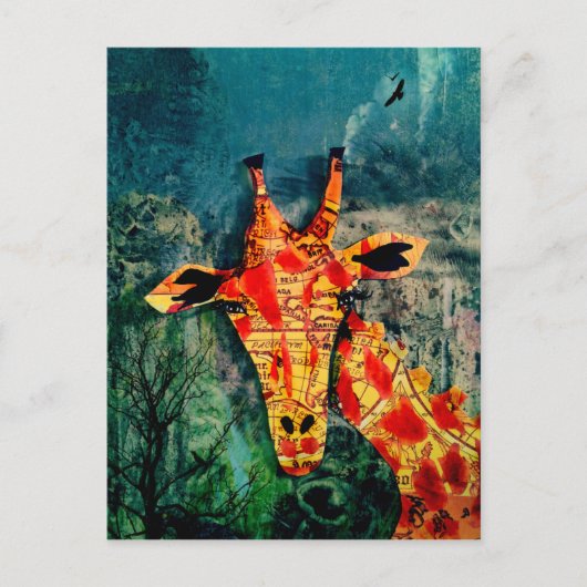 Kaart Giraffe 2 Briefkaart (Voorkant)