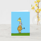 Kaart Giraffe Beterschap (Gele Bloem)